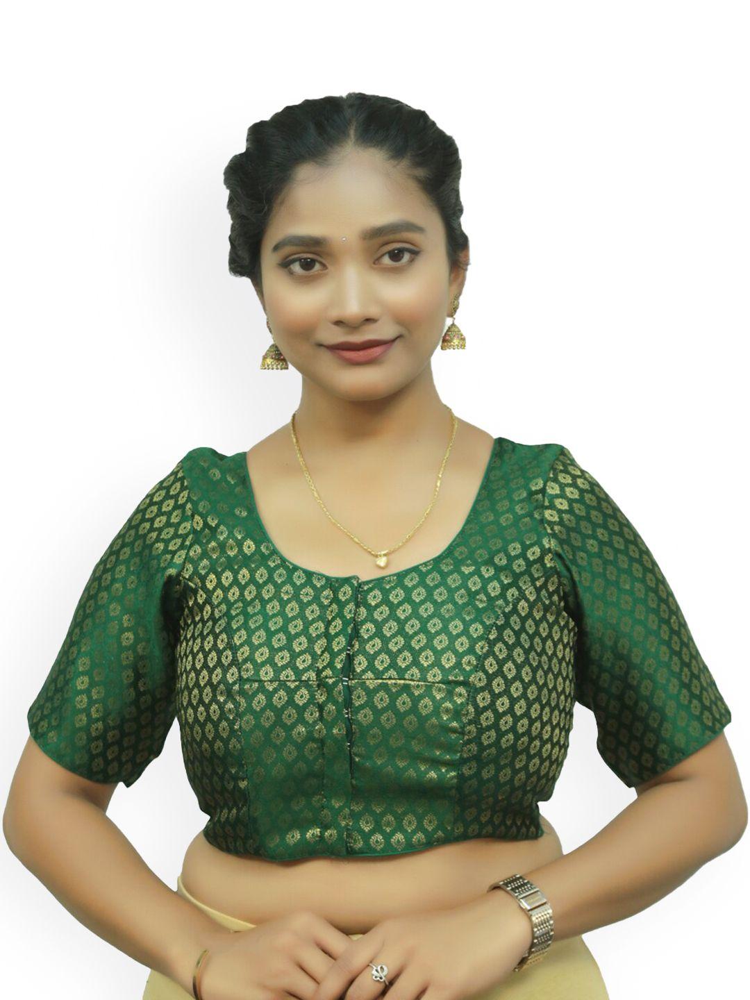 pushkara woven design cotton saree blouse