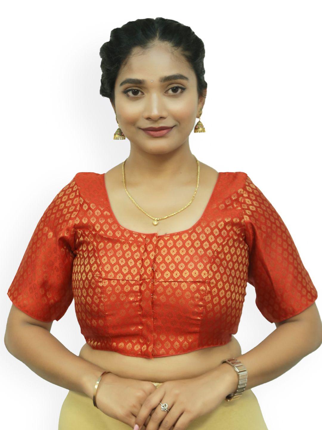 pushkara woven design saree blouse