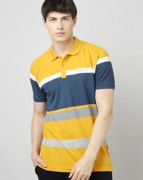 pv24103dy striped polo t-shirt