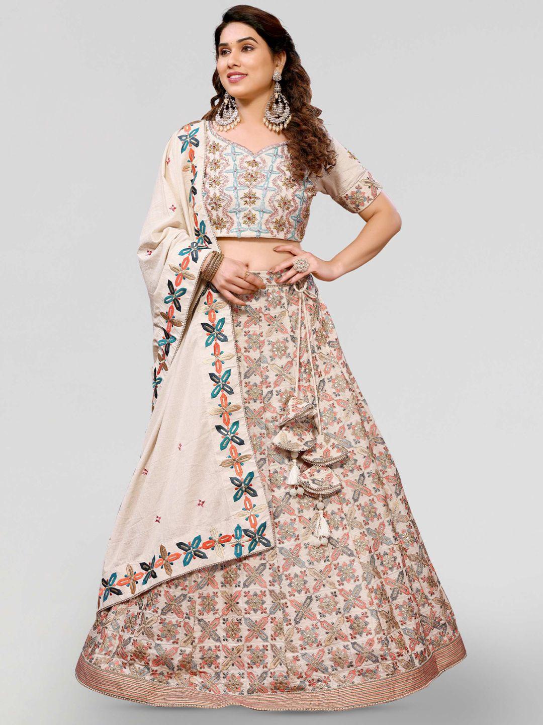 pyari - a style for every story embroidered ready to wear lehenga & blouse with dupatta