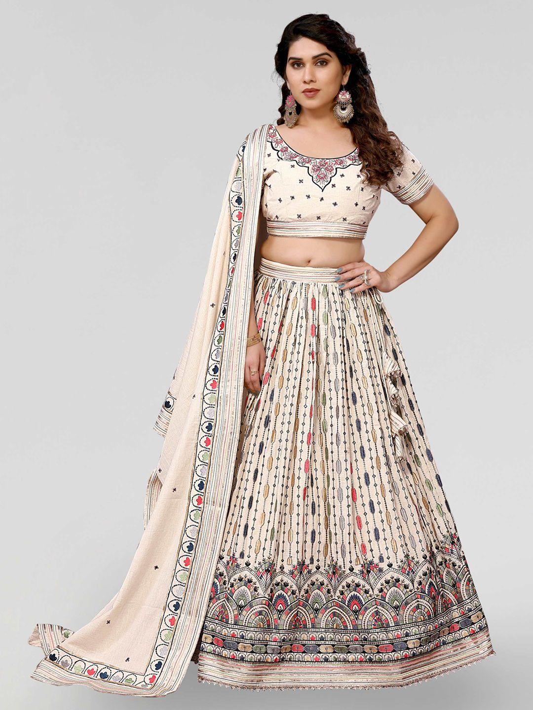 pyari - a style for every story embroidered sequinned ready to wear lehenga & blouse with dupatta