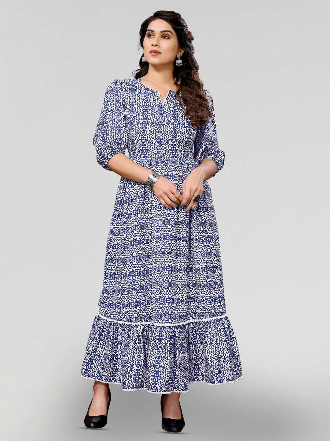 pyari - a style for every story ethnic motifs print maxi dress