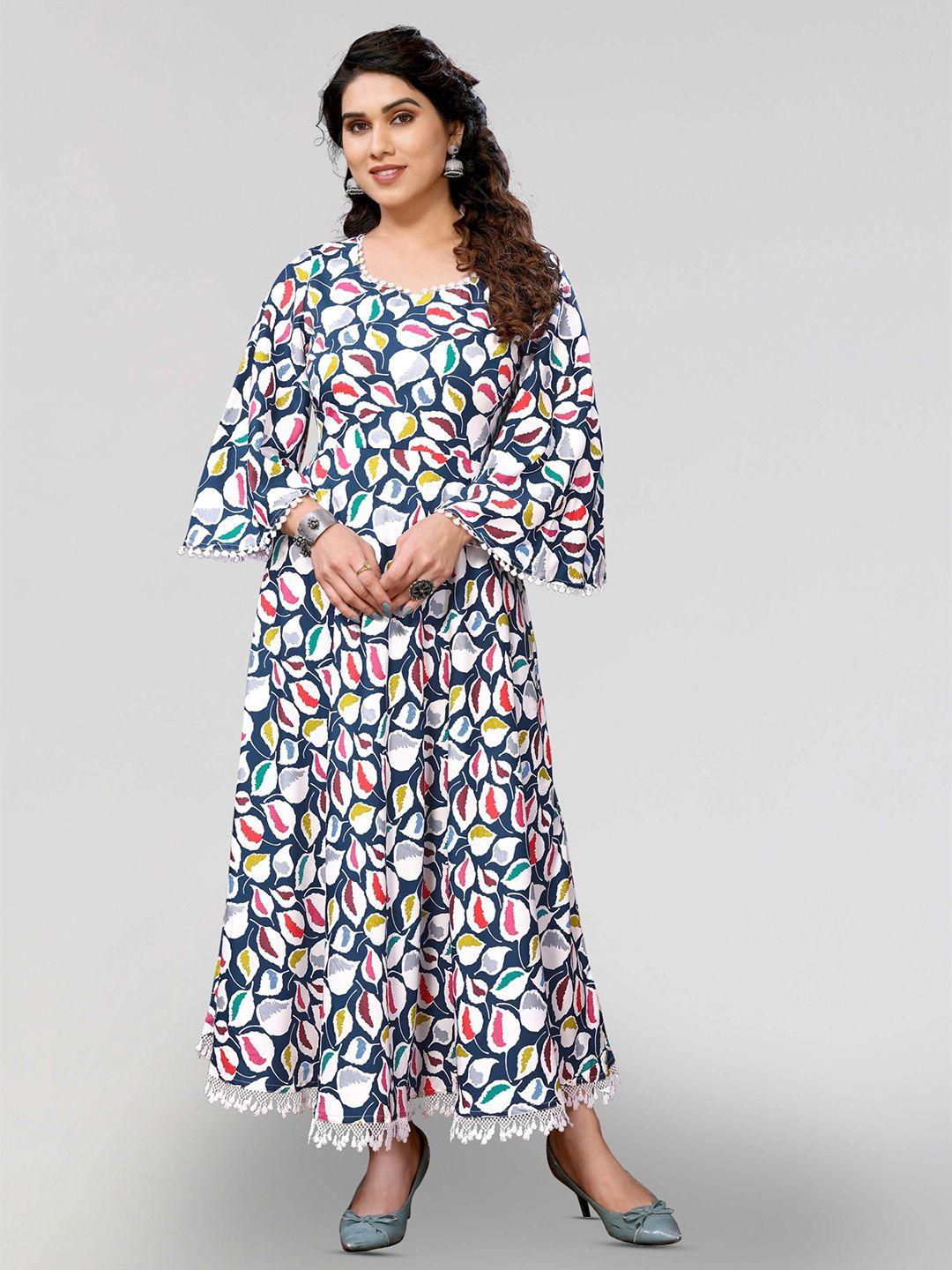 pyari - a style for every story floral print fit & flare maxi dress