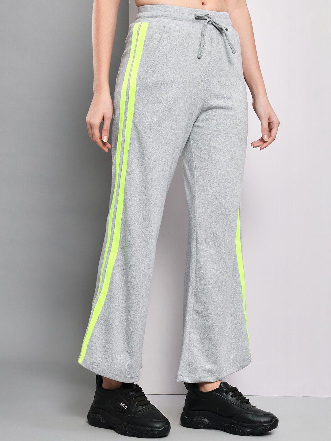 q-rious women relaxed fit cotton flared track pants
