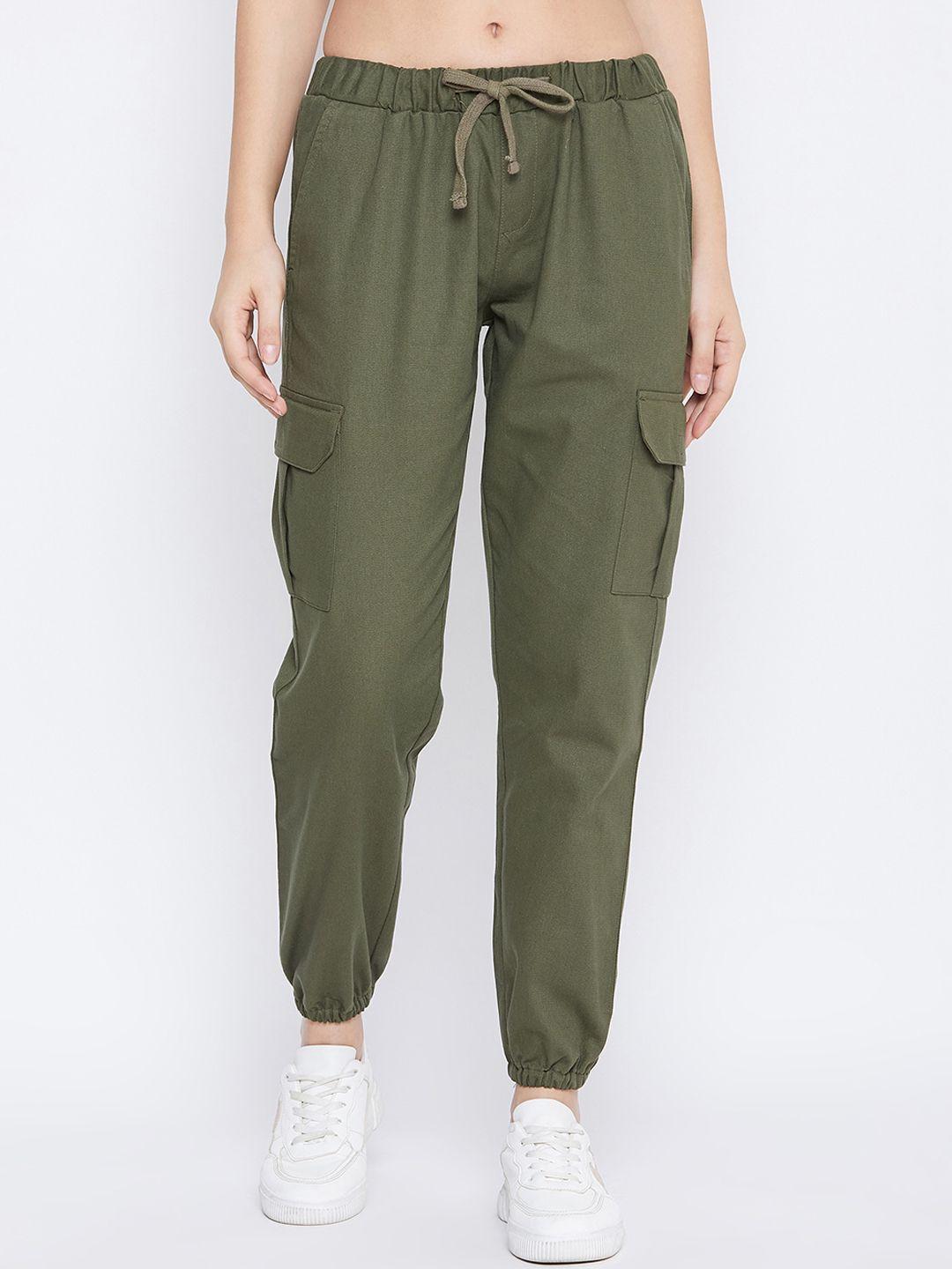 q-rious women pure cotton joggers trousers