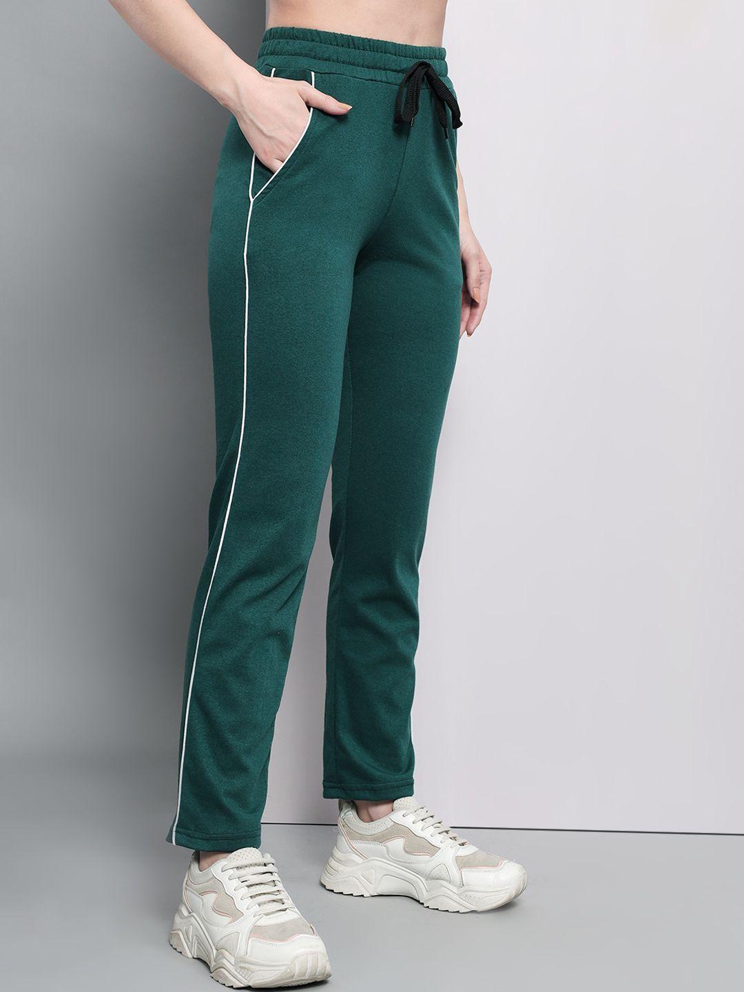 q-rious women regular fit pure cotton track pants