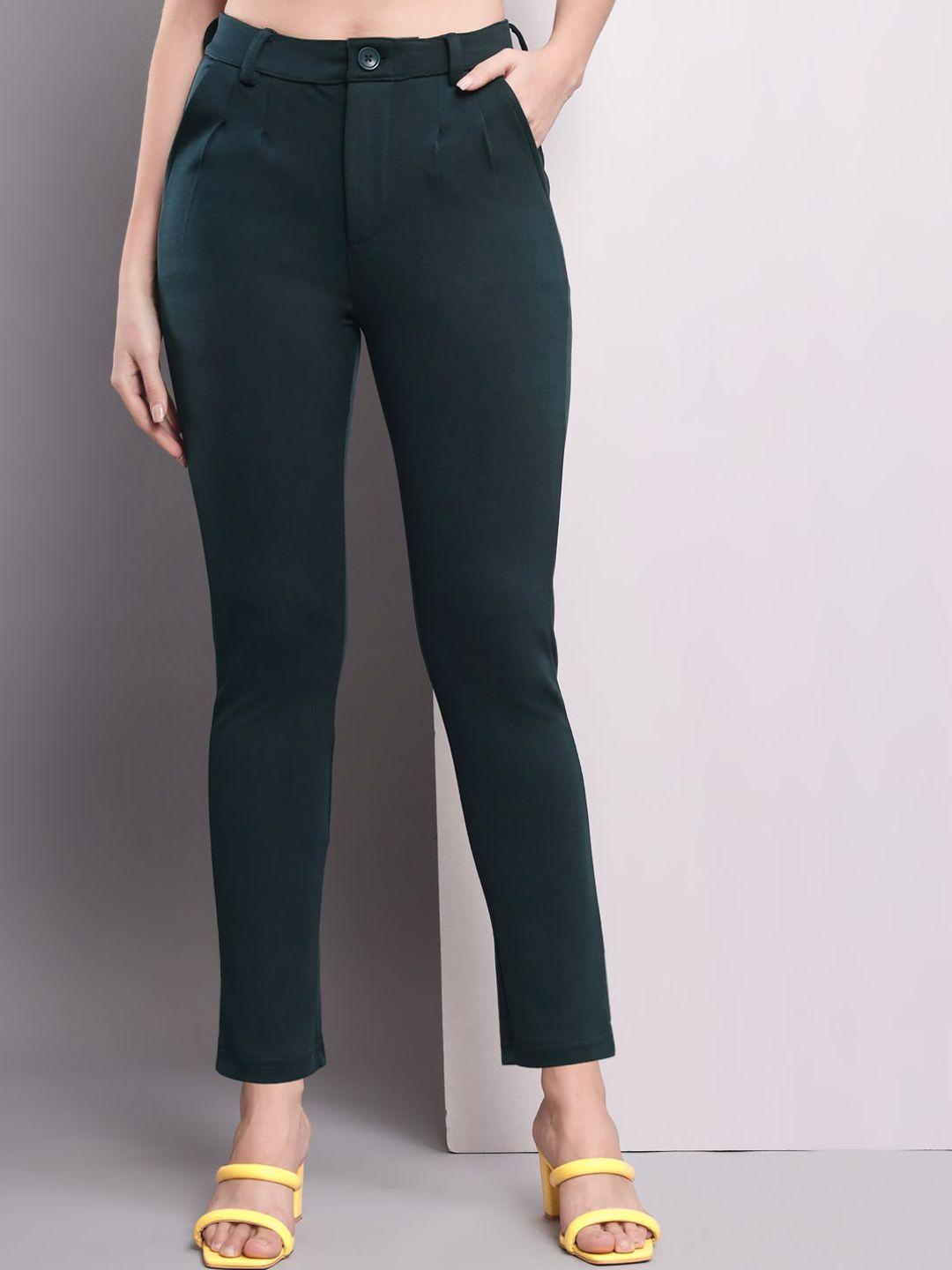 q-rious women teal trousers