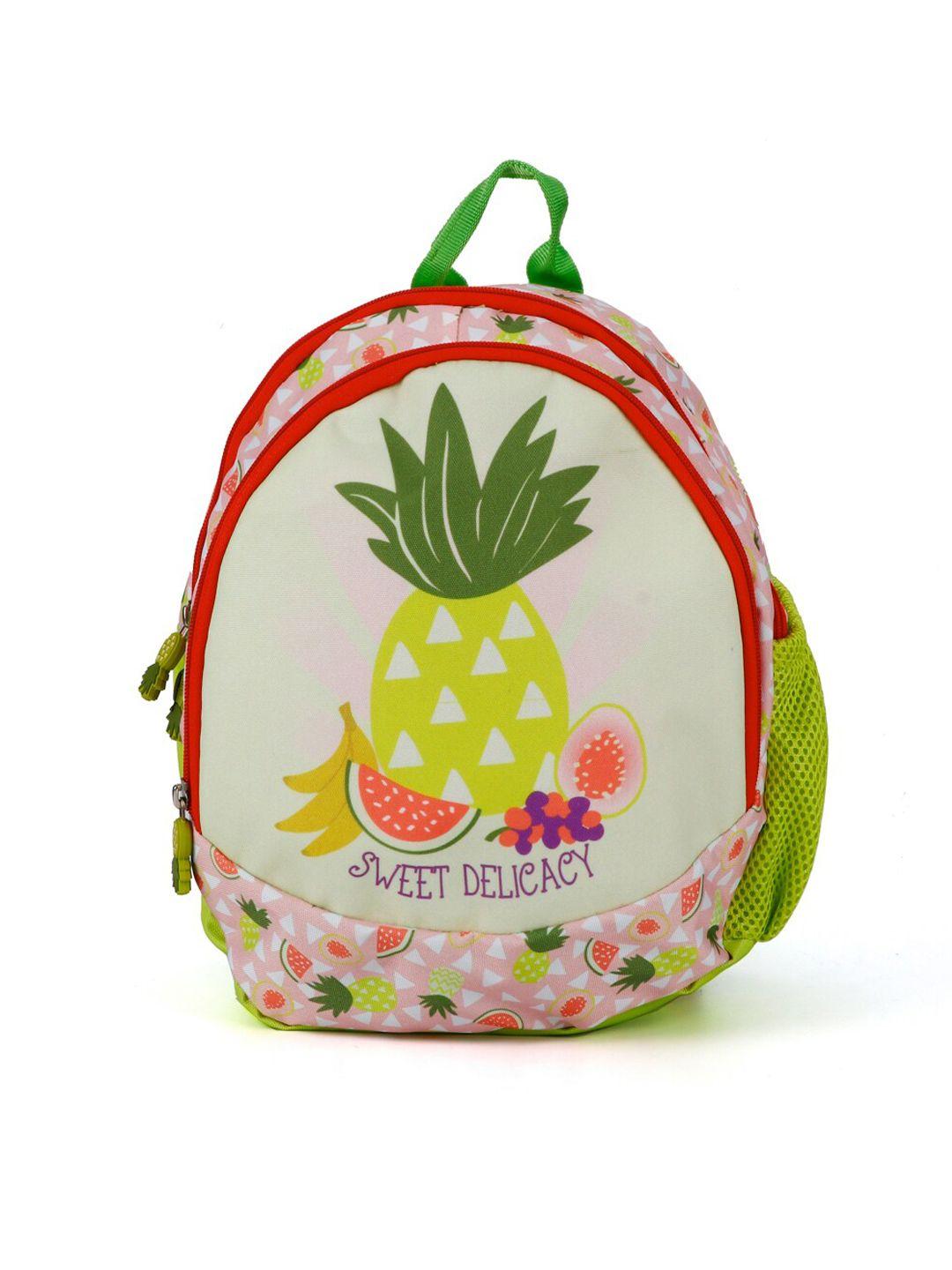 qips girls pink & green graphic backpack