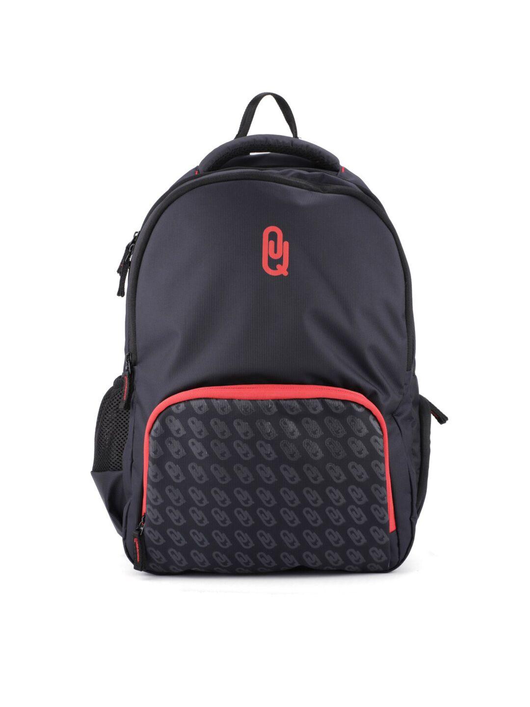 qips unisex navy blue brand logo backpack