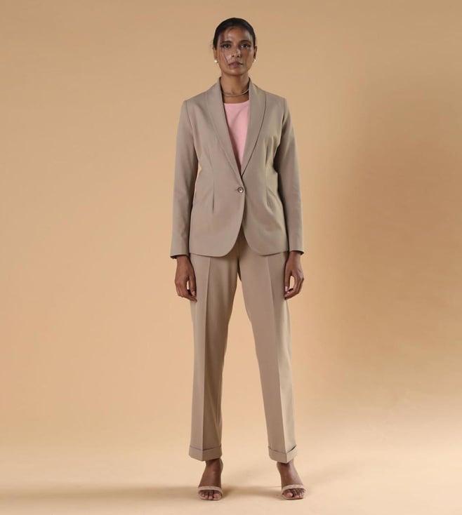 qua beige the menaka suit