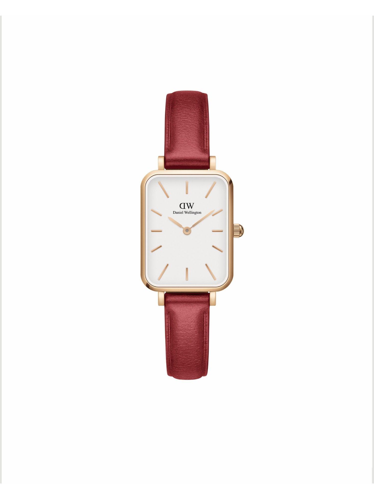 quadro white women analog watch