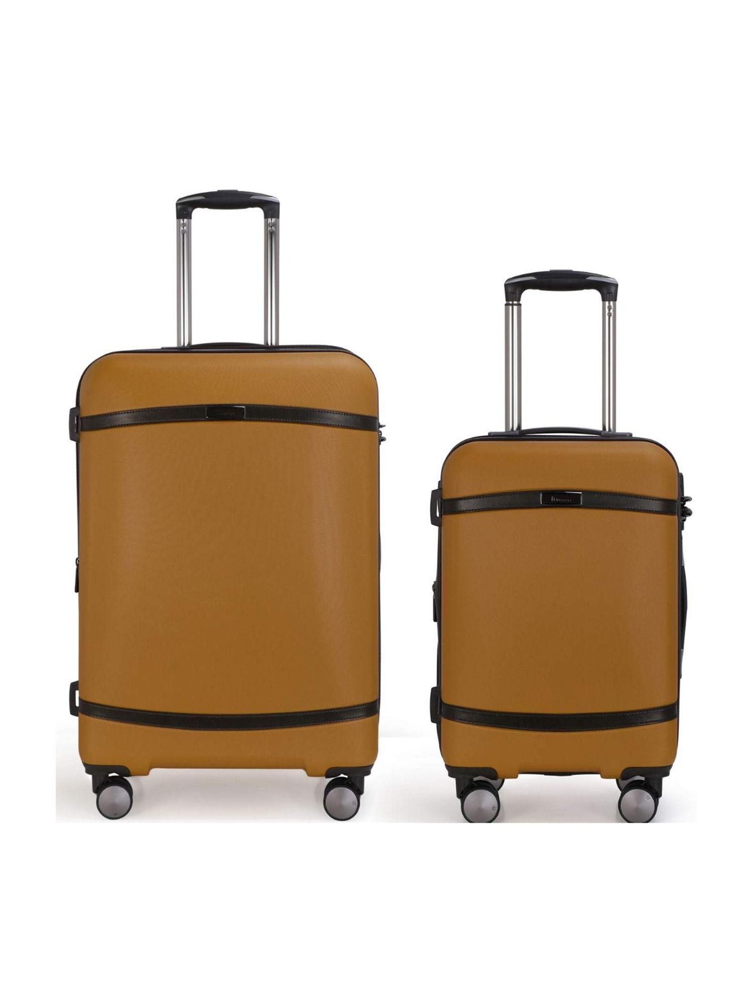 quaint dark mustard 24-20 trolley bag (pack of 2)