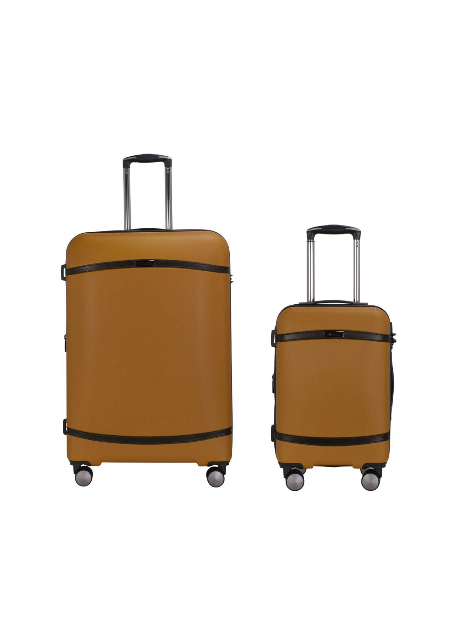 quaint dark mustard 28-20 trolley bag (pack of 2)