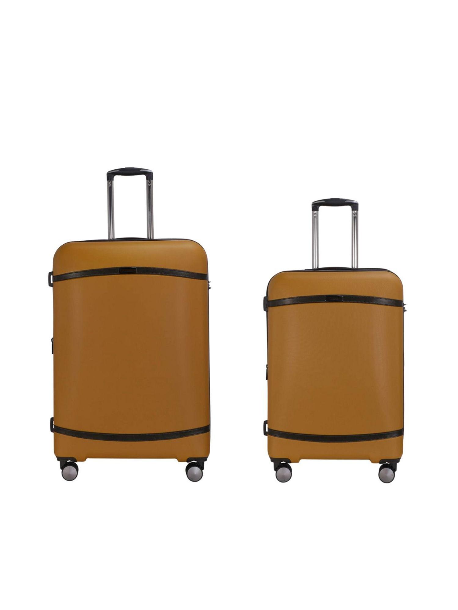 quaint dark mustard 28-24 trolley bag (pack of 2)