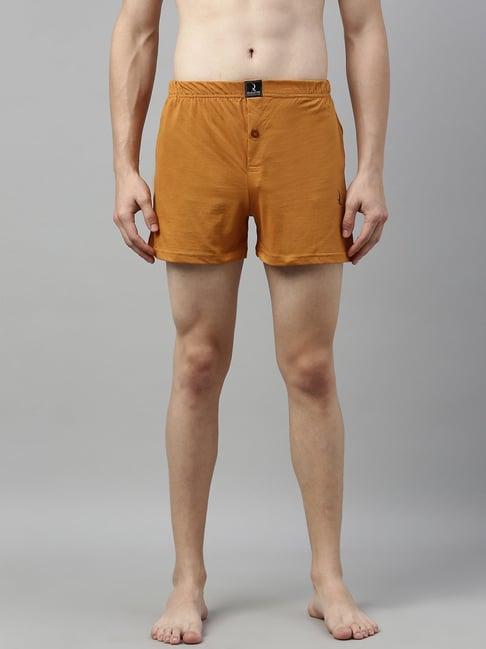 quarantine brown regular fit boxers