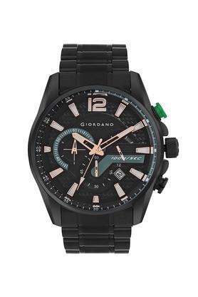 quartz 44 mm black dial metal analog watch for men - gz-50076-22
