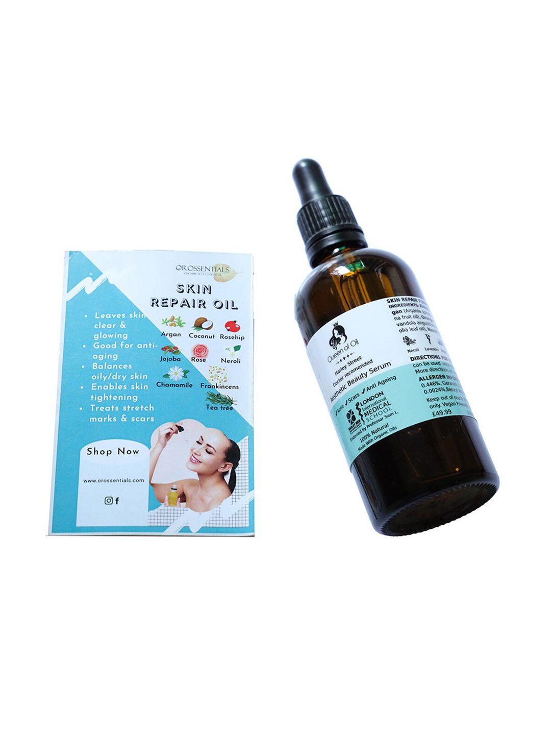 queen of oil 100% natural & organic aesthetic beauty face serum - 100 ml