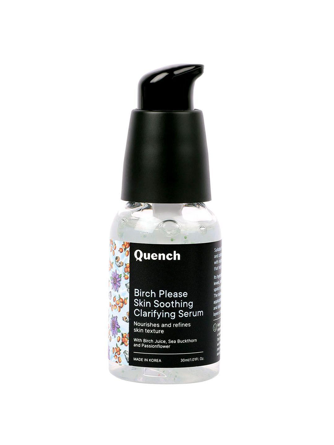 quench botanics birch please skin soothing clarifying serum with sea buckthorn - 30ml