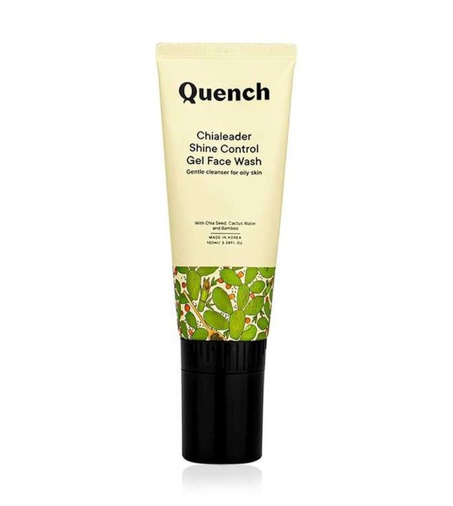 quench botanics chialeader shine control gel face wash - 100 ml