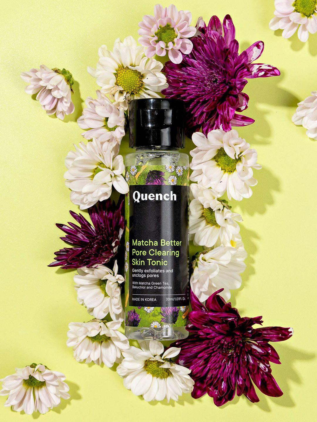 quench botanics matcha better pore clearing skin tonic- 30ml