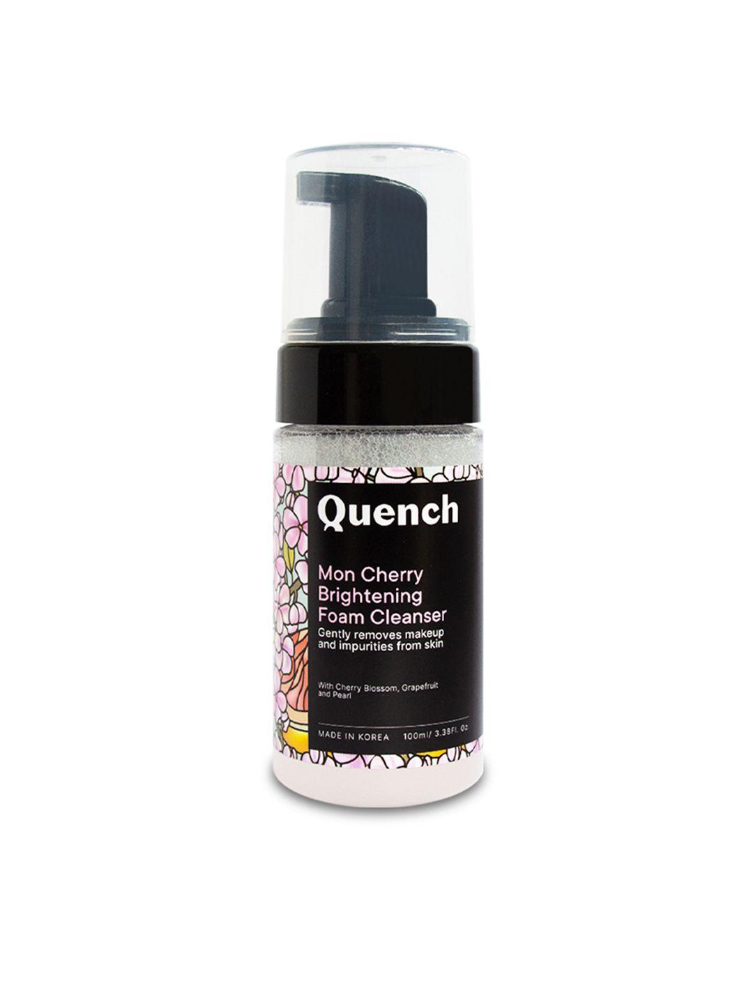 quench botanics mon cherry brightening foam cleanser with grapefruit 100 ml