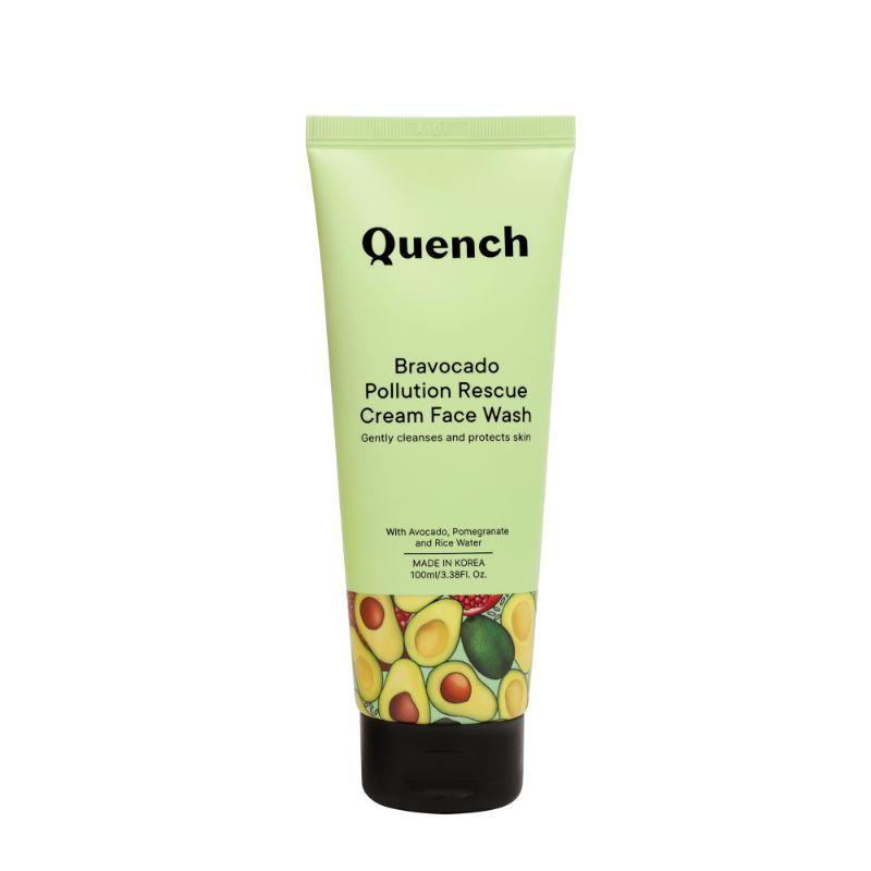 quench botanics bravocado pollution rescue cream face wash