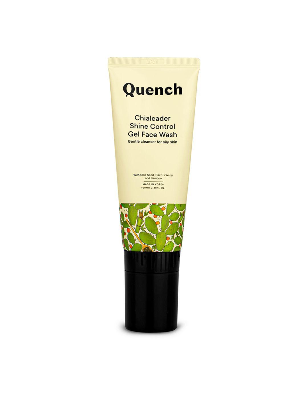 quench botanics chialeader shine control gel face wash - 100 ml