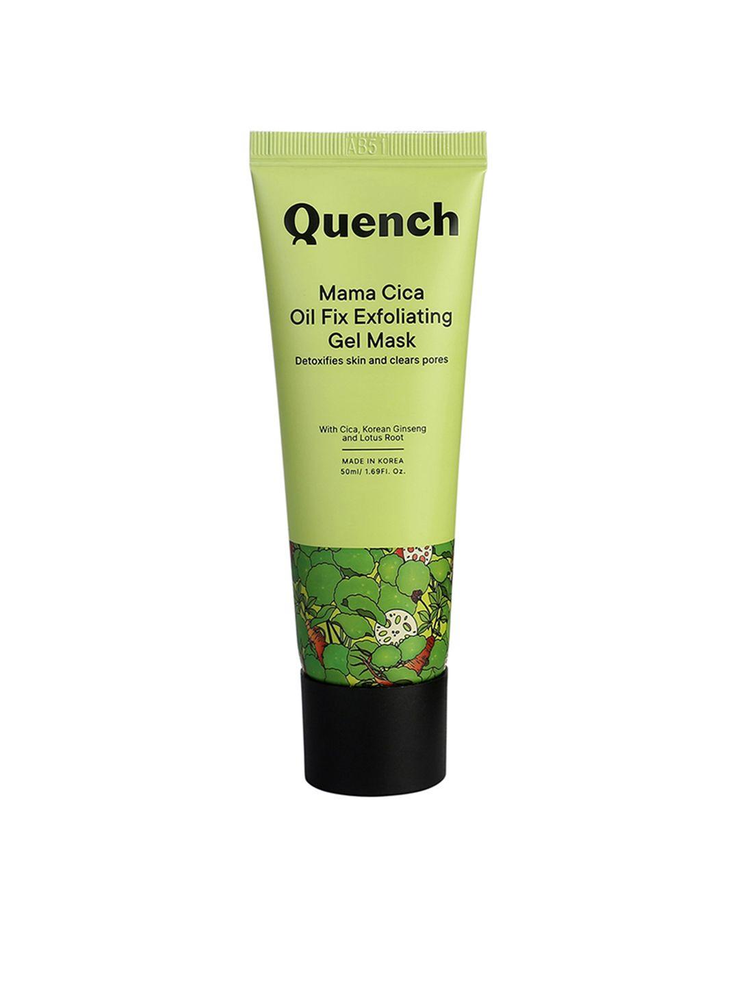 quench botanics mama cica oil fix exfoliating gel mask with korean ginseng 50 ml