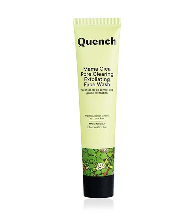 quench botanics mama cica pore clearing exfoliating face wash - 25 ml