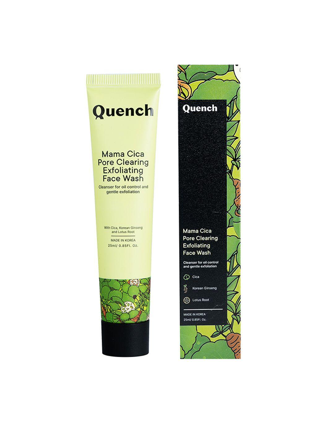 quench botanics mama cica pore clearing exfoliating face wash 25 ml