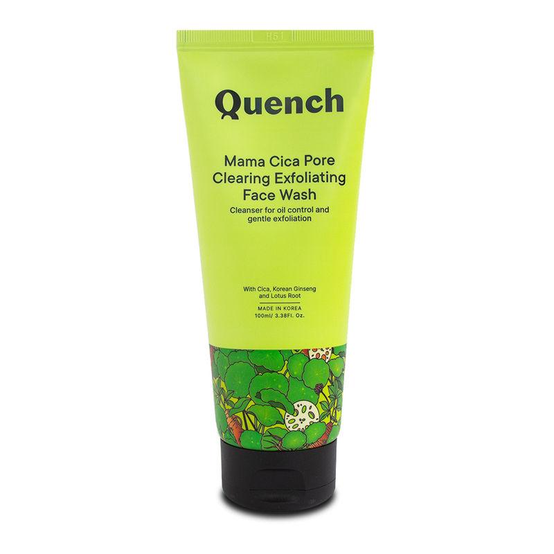quench botanics mama cica pore clearing exfoliating face wash