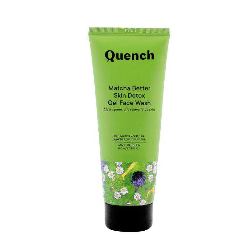 quench botanics matcha better skin detox gel face wash