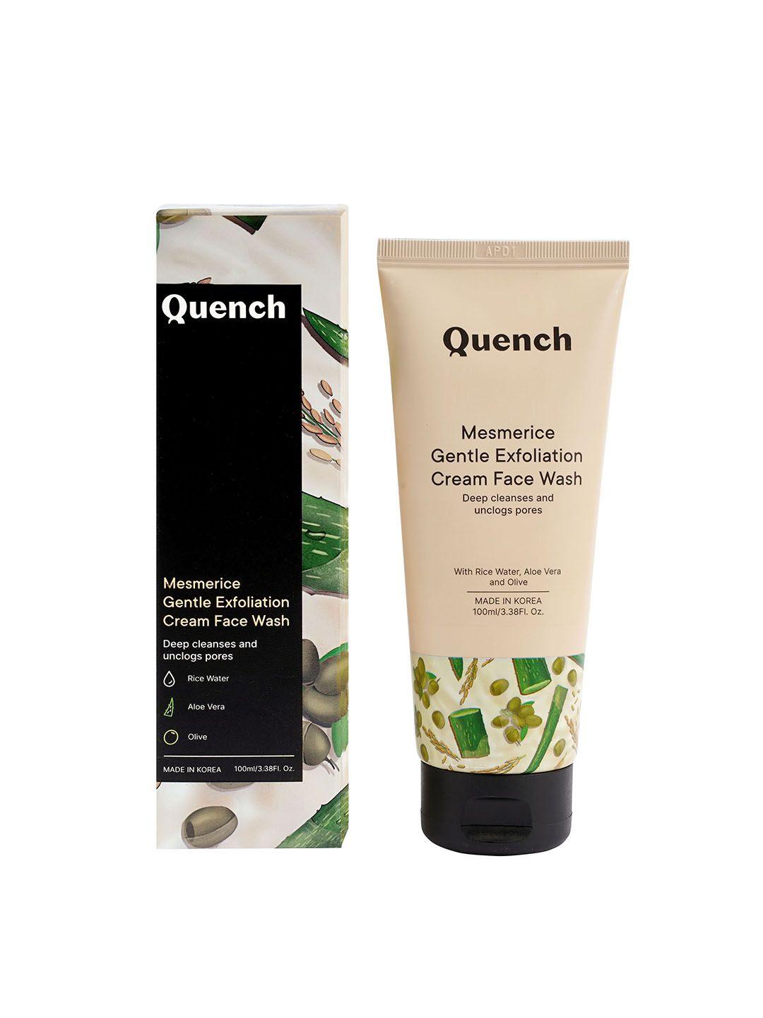 quench botanics mesmerice gentle exfoliation cream face wash - 100 ml