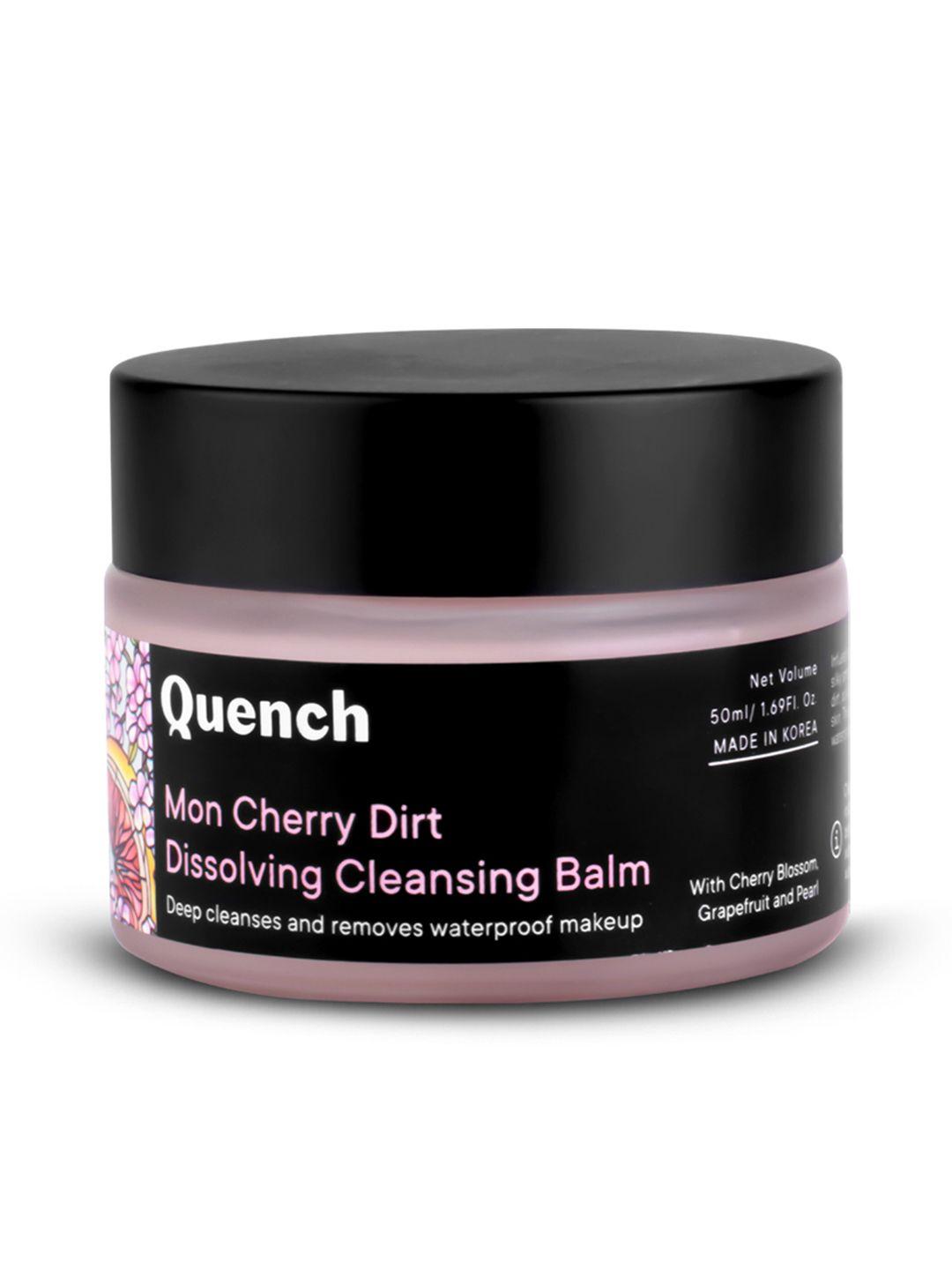 quench botanics mon cherry dirt dissolving cleansing balm with grapefruit 50 ml