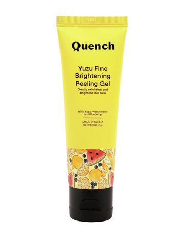 quench botanics yuzu fine brightening peeling gel | korean skin care (50 ml)