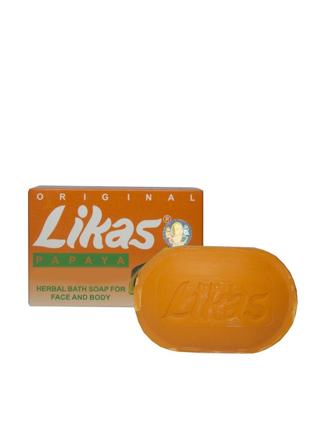 queue likas papaya herbal bath soap 135g