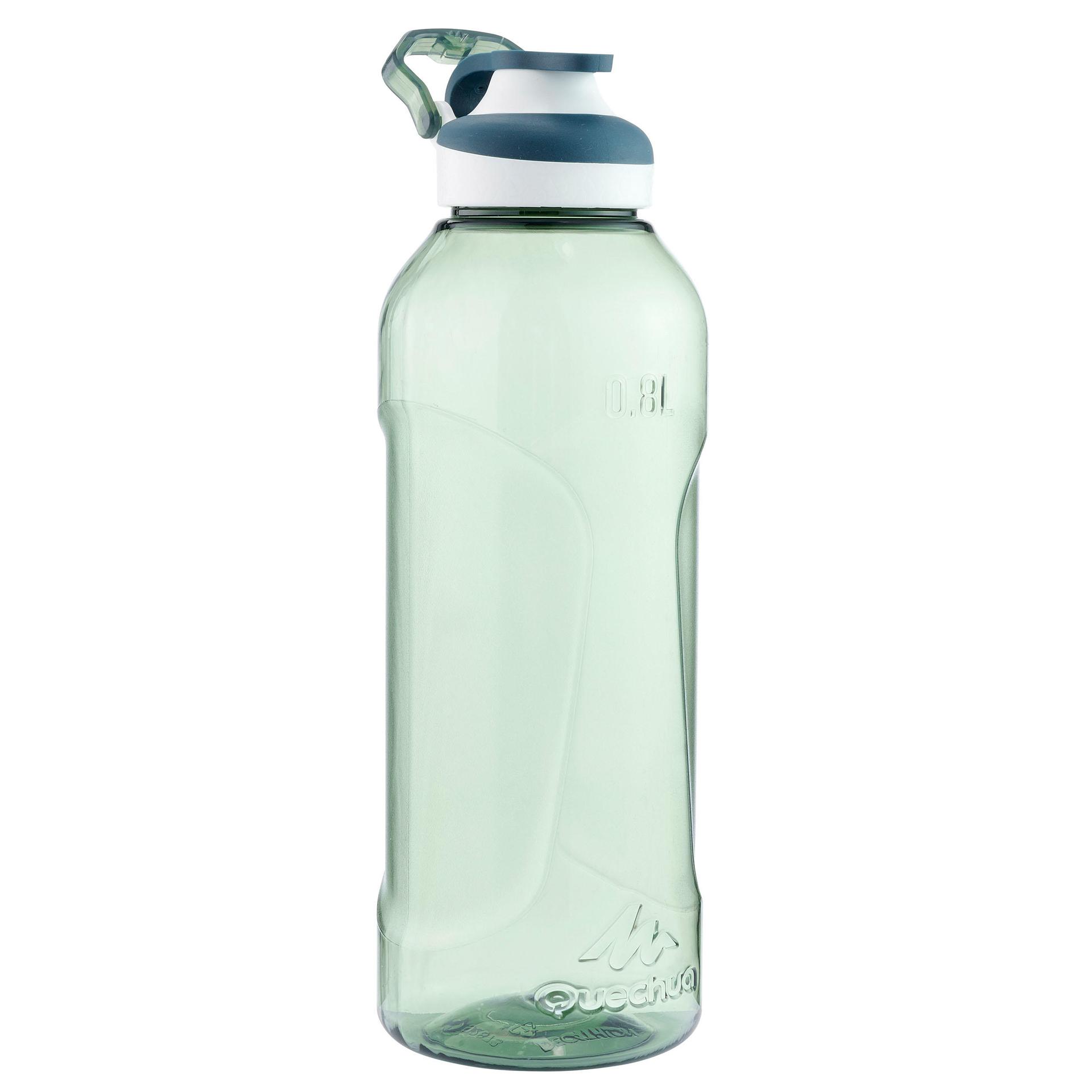 quick-open tritan plastic 500 hiking flask - 0.8 litre - khaki