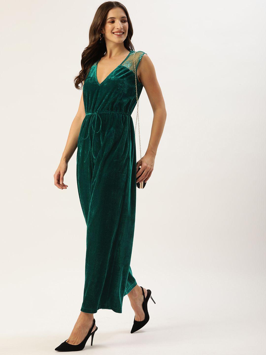 quiero green basic jumpsuit