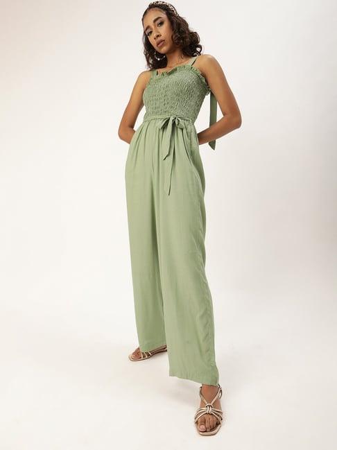 quiero pista green jumpsuit