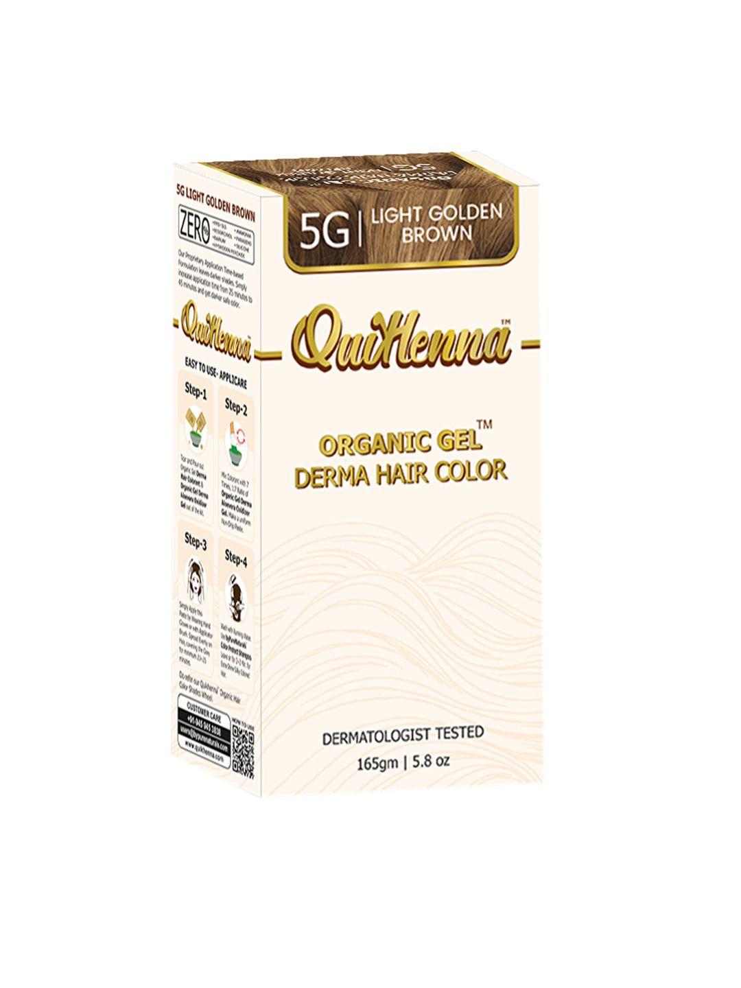 quikhenna organic gel derma hair colour 165 g - light golden
