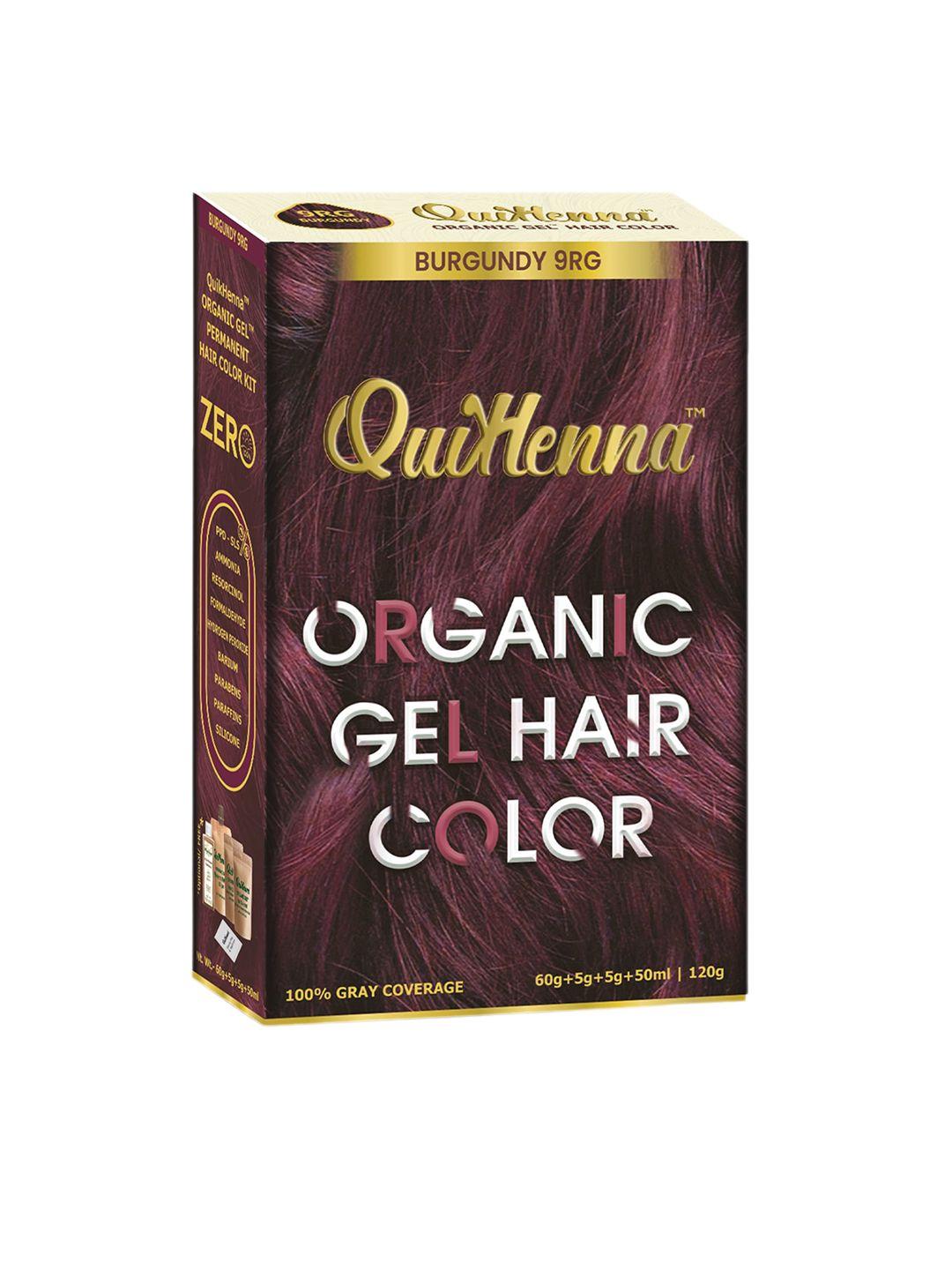 quikhenna organic gel ppd & ammonia free hair colour 120 g - burgundy