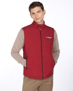 quilted-gillet-with-brand-print