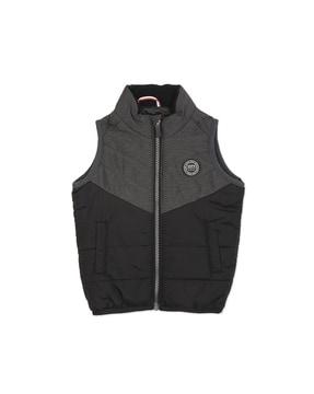 quilted gillet with slip pockets