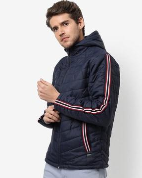 quilted hooded jacket