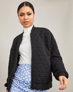 quilted bomber jacket