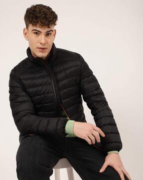 quilted bomber jacket