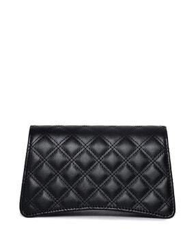 quilted clutch with adjustable strap