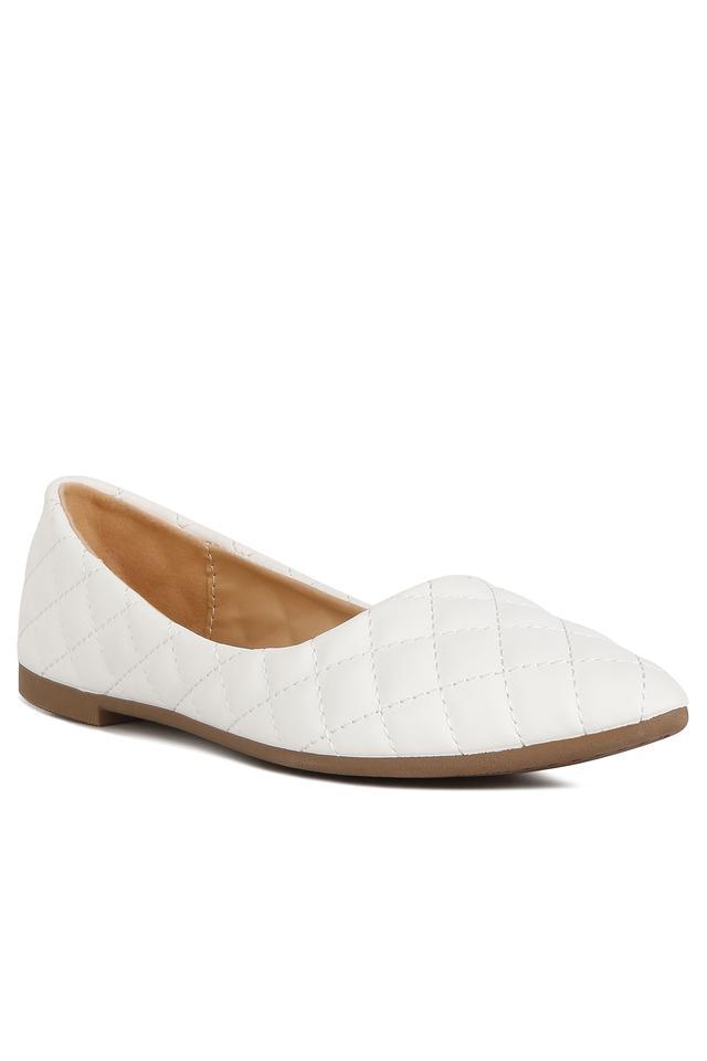 quilted detail ballet flats