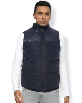 quilted gillet with insert pockets