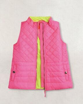 quilted jacket with insert pockets